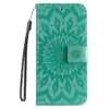 Peněženkové pouzdro Embossing Pattern Slunečnice růžové – Apple iPhone 16e / 17e | Levné Kryty | Levné Kryty | Levné Kryty