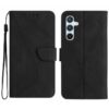 Peněženkové pouzdro Embossing Pattern Stitchy case modré – Samsung Galaxy A36 | Levné Kryty | Levné Kryty | Levné Kryty