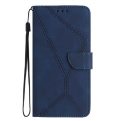Peněženkové pouzdro Embossing Pattern Stitchy case modré – Apple iPhone 16e / 17e