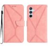 Peněženkové pouzdro Embossing Pattern Stitchy case hnědé – Samsung Galaxy A36 | Levné Kryty | Levné Kryty | Levné Kryty