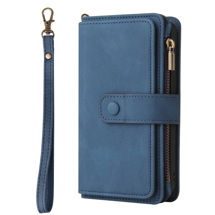 Peněženkové pouzdro Multi case modré – Apple iPhone 16e / 17e | Levné Kryty | Levné Kryty | Levné Kryty