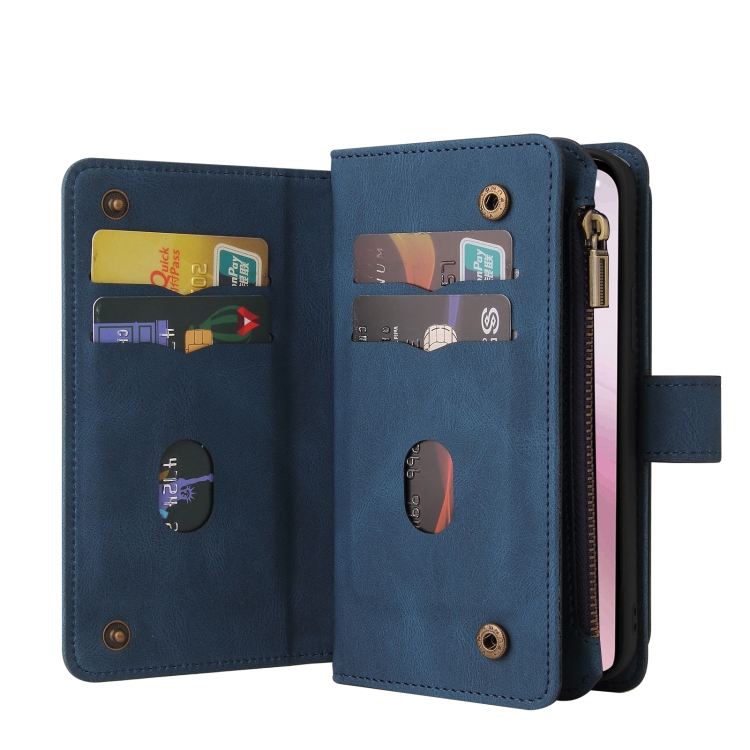 Peněženkové pouzdro Multi case modré – Apple iPhone 16e / 17e | Levné Kryty | Levné Kryty | Levné Kryty