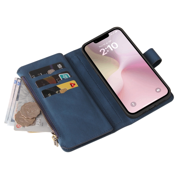 Peněženkové pouzdro Multi case modré – Apple iPhone 16e / 17e | Levné Kryty | Levné Kryty | Levné Kryty