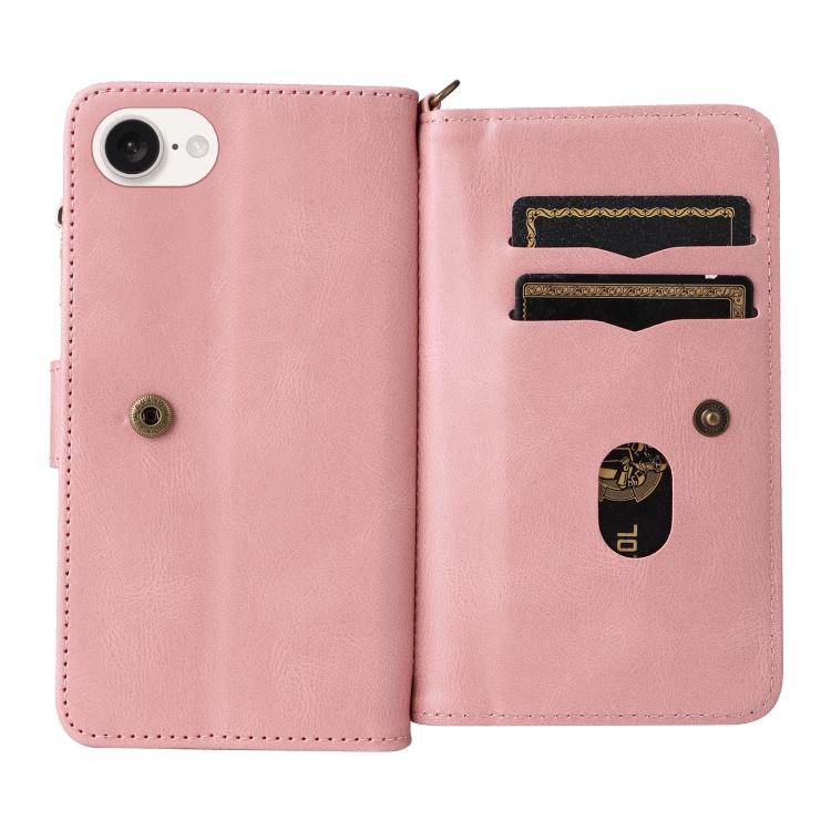 Peněženkové pouzdro Multi case růžové – Apple iPhone 16e / 17e | Levné Kryty | Levné Kryty | Levné Kryty