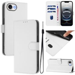 Peněženkové pouzdro Solid bílé – Apple iPhone 16e / 17e | Levné Kryty | Levné Kryty | Levné Kryty