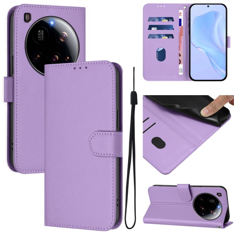 Peněženkové pouzdro Solid fialové – Xiaomi 15 Ultra | Levné Kryty | Levné Kryty | Levné Kryty