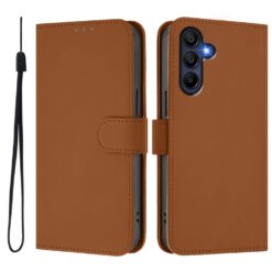 Peněženkové pouzdro Solid hnědé – Samsung Galaxy A36