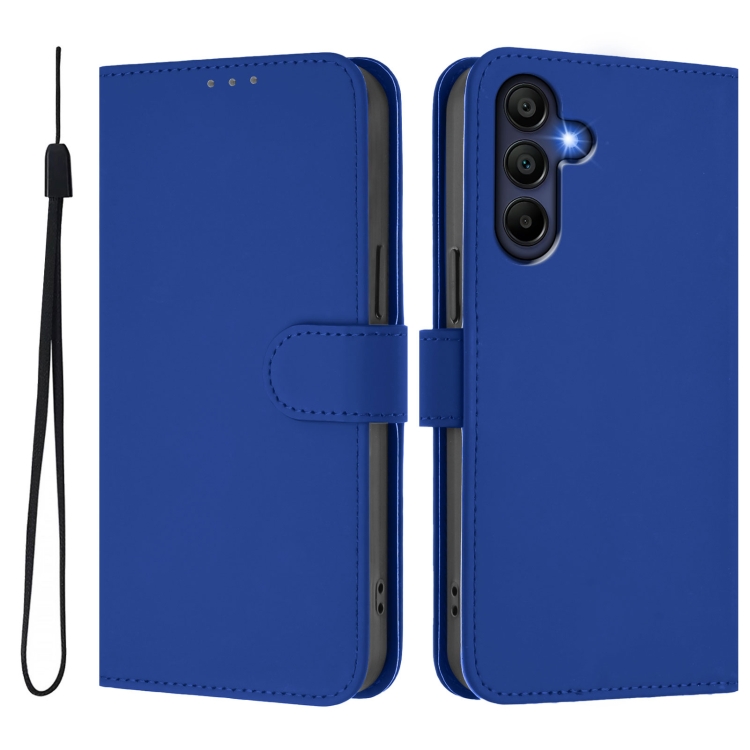 Peněženkové pouzdro Solid modré – Samsung Galaxy A36 | Levné Kryty | Levné Kryty | Levné Kryty