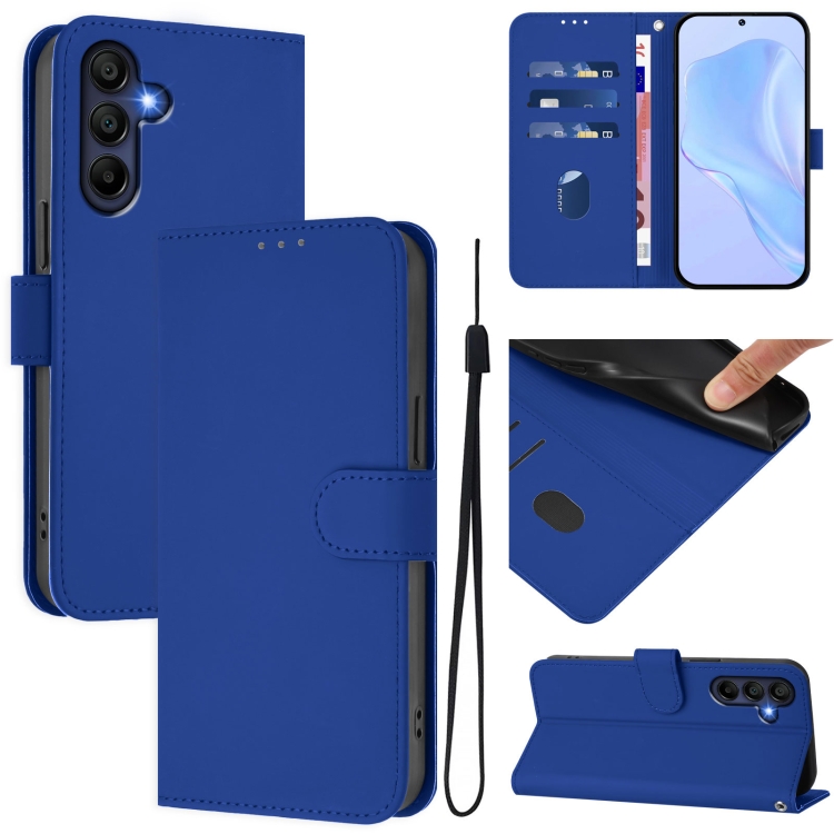 Peněženkové pouzdro Solid modré – Samsung Galaxy A36 | Levné Kryty | Levné Kryty | Levné Kryty