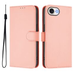 Peněženkové pouzdro Solid růžové – Apple iPhone 16e / 17e