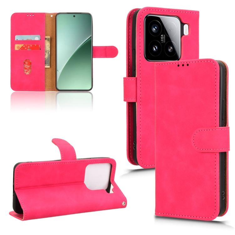 Peněženkové pouzdro Solid růžové – Xiaomi 15 | Levné Kryty | Levné Kryty | Levné Kryty