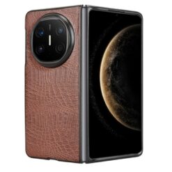 Zadní kryt Crocodile Texture hnědý – Huawei Mate X6