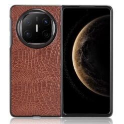 Alternative view of Zadní kryt Crocodile Texture hnědý – Huawei Mate X6