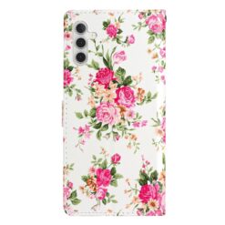 Knížkové pouzdro Trendy Cross case Květy – Samsung Galaxy A26 | Levné Kryty | Levné Kryty | Levné Kryty