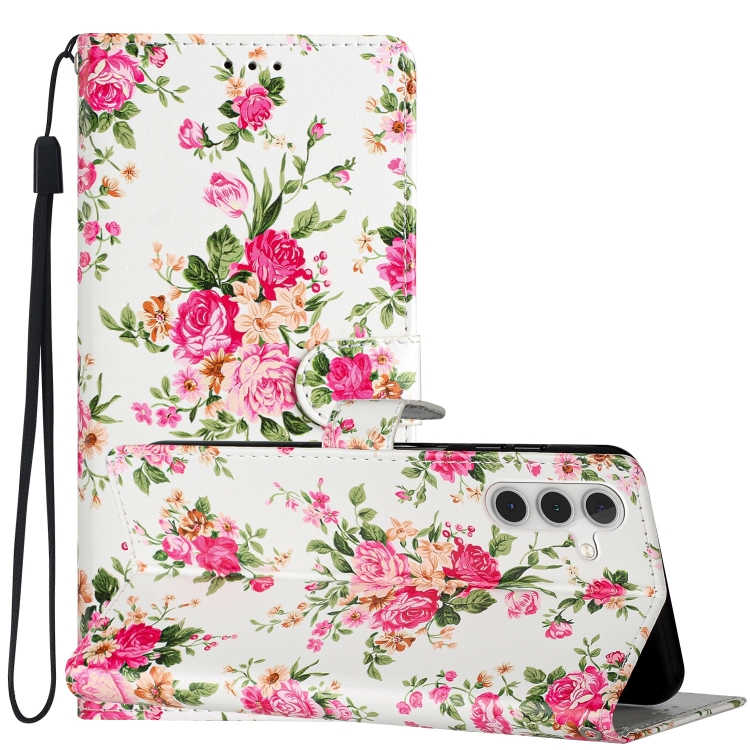 Knížkové pouzdro Trendy Cross case Květy – Samsung Galaxy A26 | Levné Kryty | Levné Kryty | Levné Kryty