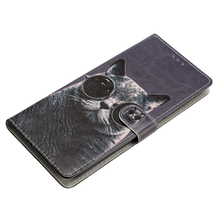 Knížkové pouzdro Trendy Cross case Kočka s brýlemy – Samsung Galaxy A36 | Levné Kryty | Levné Kryty | Levné Kryty