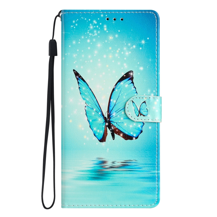 Knížkové pouzdro Trendy Cross case Modrý motyl – Samsung Galaxy A36 | Levné Kryty | Levné Kryty | Levné Kryty