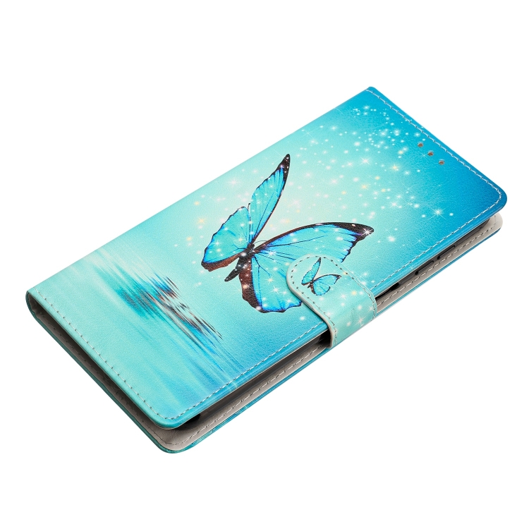 Knížkové pouzdro Trendy Cross case Modrý motyl – Samsung Galaxy A36 | Levné Kryty | Levné Kryty | Levné Kryty