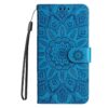 Peněženkové pouzdro Embossing Pattern Slunečnice fialové – Samsung Galaxy A06 | Levné Kryty | Levné Kryty | Levné Kryty
