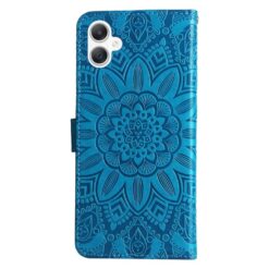 Peněženkové pouzdro Embossing Pattern Slunečnice modré – Samsung Galaxy A06 | Levné Kryty | Levné Kryty | Levné Kryty