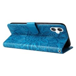 Peněženkové pouzdro Embossing Pattern Slunečnice modré – Samsung Galaxy A06 | Levné Kryty | Levné Kryty | Levné Kryty
