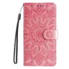 Peněženkové pouzdro Embossing Pattern Slunečnice zelené – Infinix Hot 50 Pro+ (50 Pro Plus) | Levné Kryty | Levné Kryty | Levné Kryty