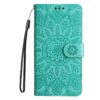 Peněženkové pouzdro Embossing Pattern Slunečnice růžové – Infinix Hot 50 Pro+ (50 Pro Plus) | Levné Kryty | Levné Kryty | Levné Kryty