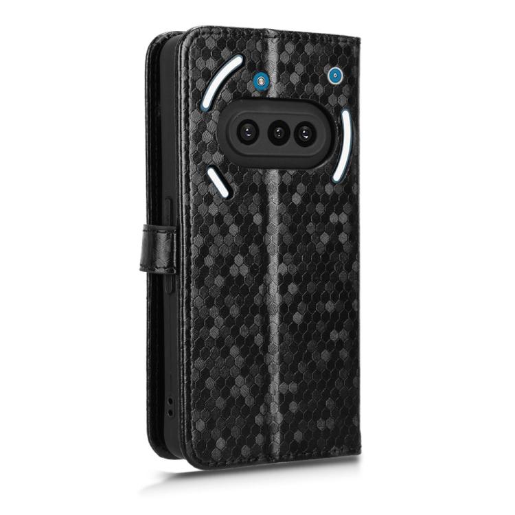 Peněženkové pouzdro Honeycomb Dot Texture Case černé – Nothing Phone (3a) | Levné Kryty | Levné Kryty | Levné Kryty