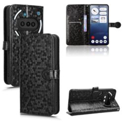 Peněženkové pouzdro Honeycomb Dot Texture Case černé – Nothing Phone (3a) | Levné Kryty | Levné Kryty | Levné Kryty