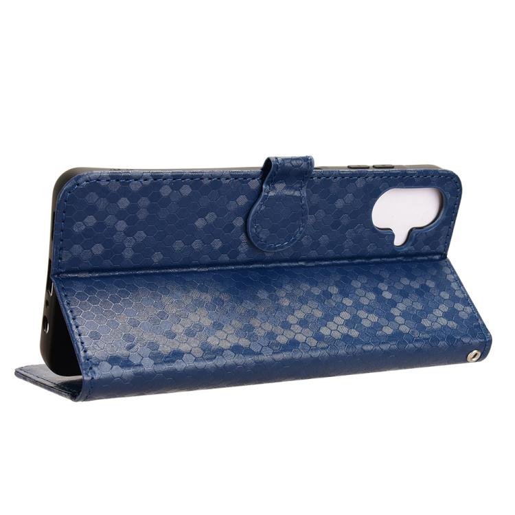 Peněženkové pouzdro Honeycomb Dot Texture Case modré – Samsung Galaxy A06 | Levné Kryty | Levné Kryty | Levné Kryty