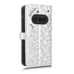 Peněženkové pouzdro Honeycomb Dot Texture Case stříbrné – Nothing Phone (3a) | Levné Kryty | Levné Kryty | Levné Kryty