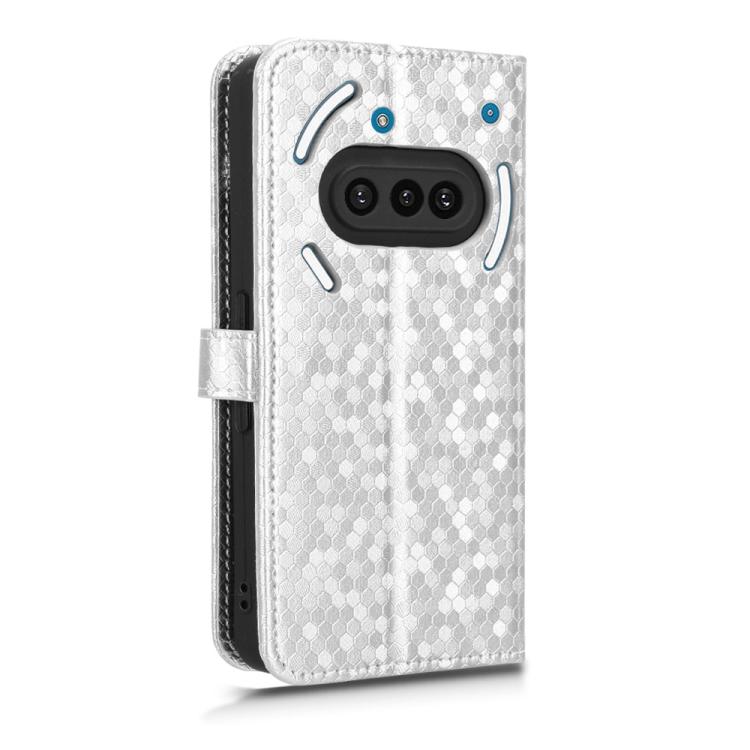 Peněženkové pouzdro Honeycomb Dot Texture Case stříbrné – Nothing Phone (3a) | Levné Kryty | Levné Kryty | Levné Kryty
