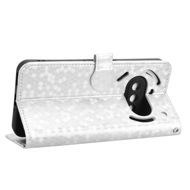 Peněženkové pouzdro Honeycomb Dot Texture Case stříbrné – Nothing Phone (3a) | Levné Kryty | Levné Kryty | Levné Kryty