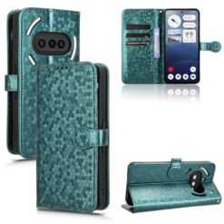 Peněženkové pouzdro Honeycomb Dot Texture Case zelené – Nothing Phone (3a) | Levné Kryty | Levné Kryty | Levné Kryty