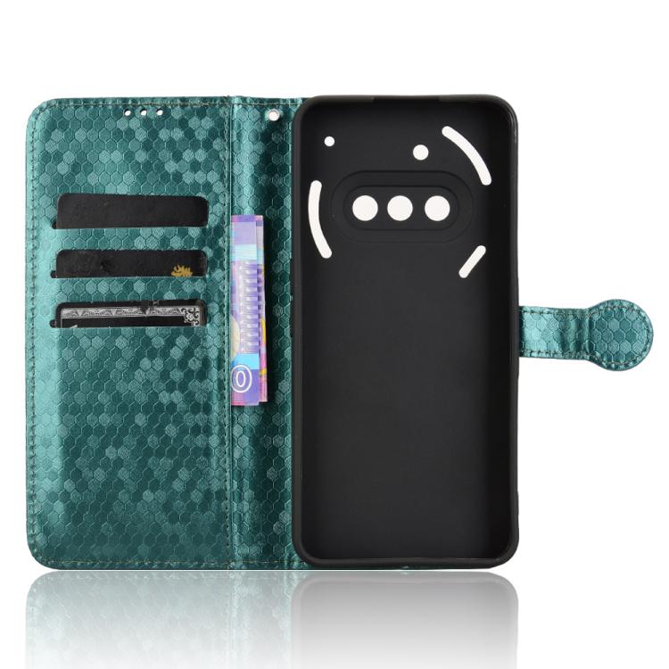 Peněženkové pouzdro Honeycomb Dot Texture Case zelené – Nothing Phone (3a) | Levné Kryty | Levné Kryty | Levné Kryty