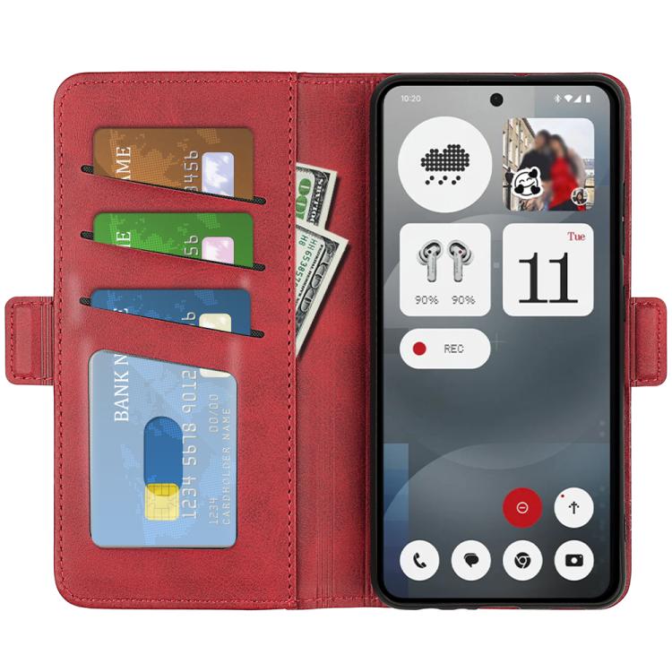 Peněženkové pouzdro Magnetic fresh case červené – Nothing Phone (3a) | Levné Kryty | Levné Kryty | Levné Kryty