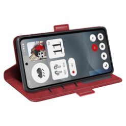 Peněženkové pouzdro Magnetic fresh case červené – Nothing Phone (3a) | Levné Kryty | Levné Kryty | Levné Kryty