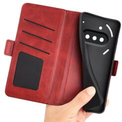 Peněženkové pouzdro Magnetic fresh case červené – Nothing Phone (3a) | Levné Kryty | Levné Kryty | Levné Kryty