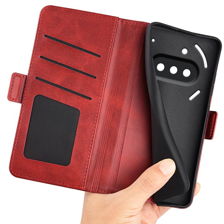Peněženkové pouzdro Magnetic fresh case červené – Nothing Phone (3a) | Levné Kryty | Levné Kryty | Levné Kryty