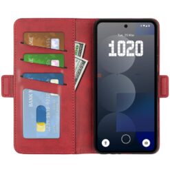 Peněženkové pouzdro Magnetic fresh case červené – Nothing Phone (3a) Pro | Levné Kryty | Levné Kryty | Levné Kryty