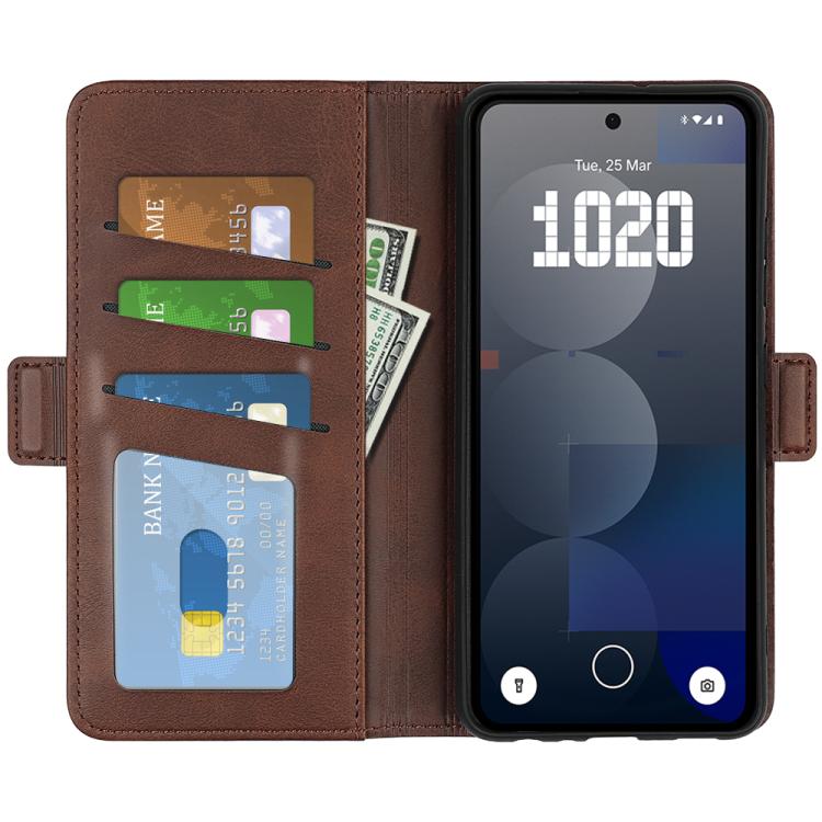 Peněženkové pouzdro Magnetic fresh case tmavohnědé – Nothing Phone (3a) Pro | Levné Kryty | Levné Kryty | Levné Kryty