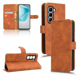 Peněženkové pouzdro Solid hnědé – Infinix Hot 50 Pro | Levné Kryty | Levné Kryty | Levné Kryty