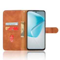 Peněženkové pouzdro Solid hnědé – Infinix Hot 50 Pro | Levné Kryty | Levné Kryty | Levné Kryty