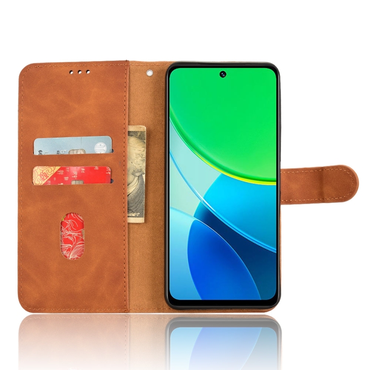Peněženkové pouzdro Solid hnědé – Vivo Y19s | Levné Kryty | Levné Kryty | Levné Kryty