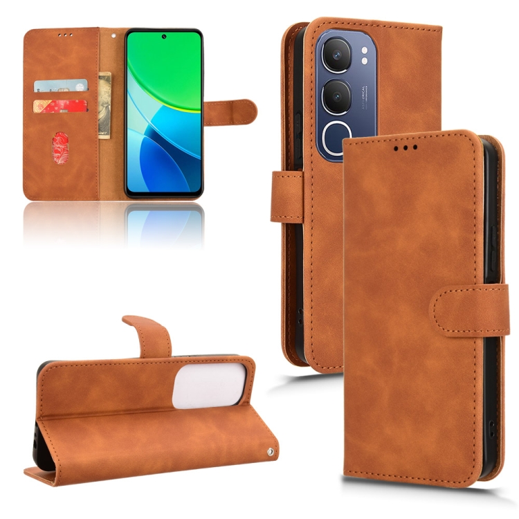 Peněženkové pouzdro Solid hnědé – Vivo Y19s | Levné Kryty | Levné Kryty | Levné Kryty