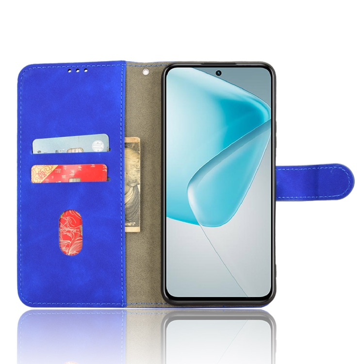 Peněženkové pouzdro Solid modré – Infinix Hot 50 Pro+ (50 Pro Plus) | Levné Kryty | Levné Kryty | Levné Kryty
