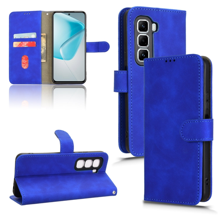 Peněženkové pouzdro Solid modré – Infinix Hot 50 Pro+ (50 Pro Plus) | Levné Kryty | Levné Kryty | Levné Kryty