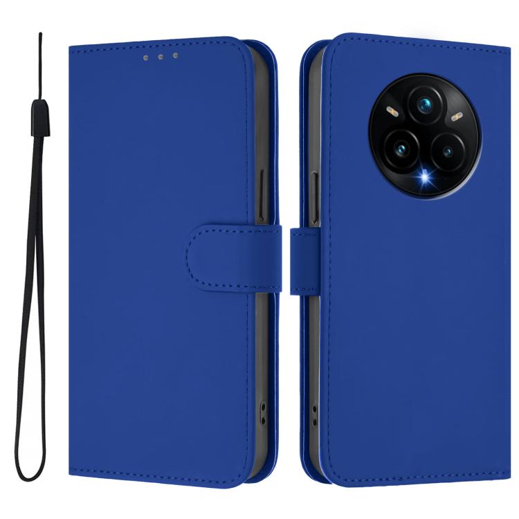 Peněženkové pouzdro Solid modré – Realme 14 Pro+ (14 Pro Plus) | Levné Kryty | Levné Kryty | Levné Kryty