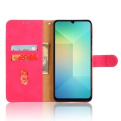 Peněženkové pouzdro Solid růžové – Samsung Galaxy A06 | Levné Kryty | Levné Kryty | Levné Kryty