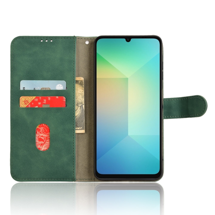 Peňaženkové puzdro Solid zelené – Samsung Galaxy A06 | Levné Kryty | Levné Kryty | Levné Kryty